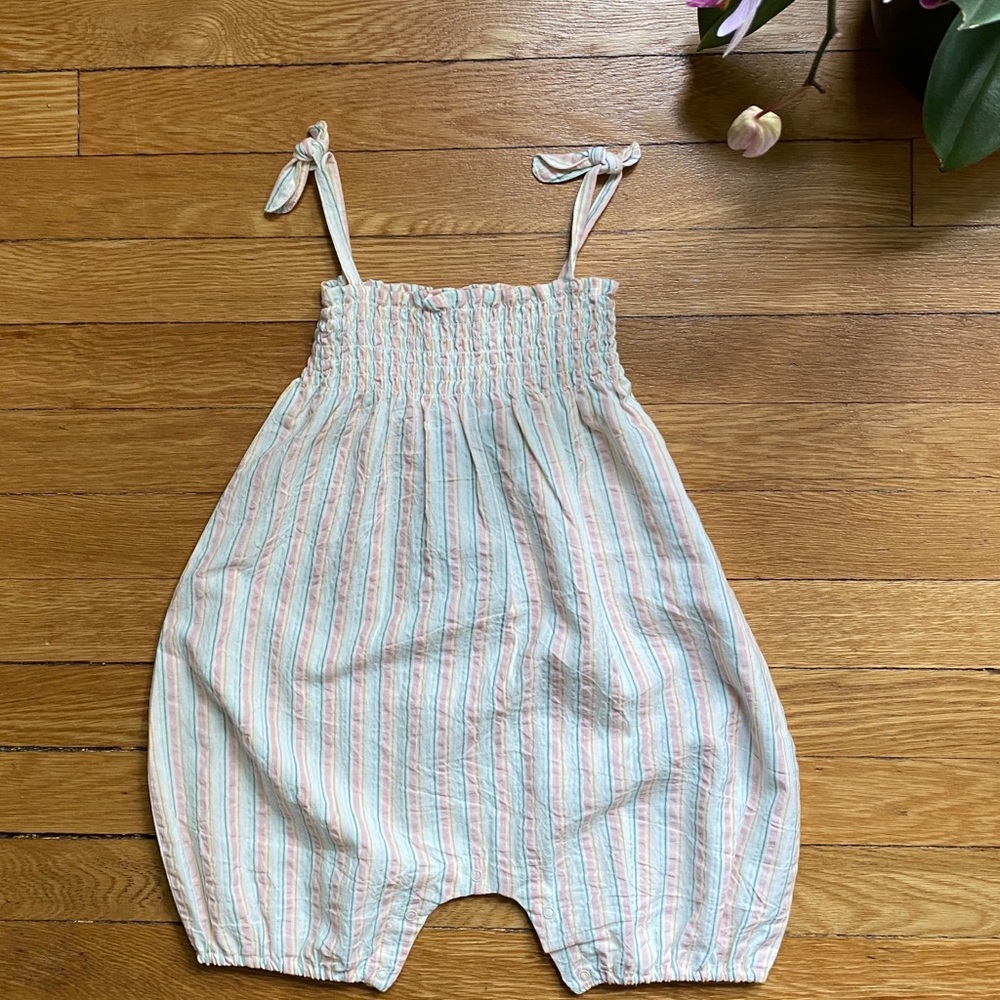 Serendipity Organics pastel-striped summer smock